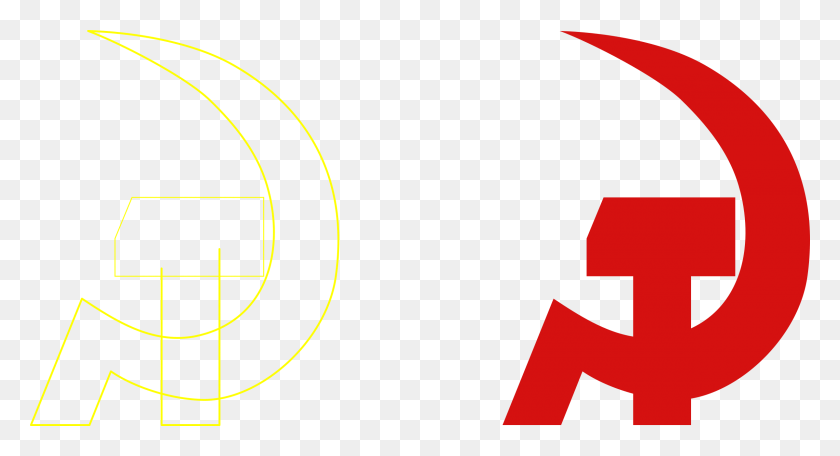 2400x1220 Hammer And Sickle - Sickle PNG