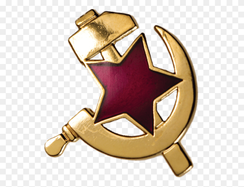 589x583 Hammer And Sickle Pin Transparent Png - Sickle PNG