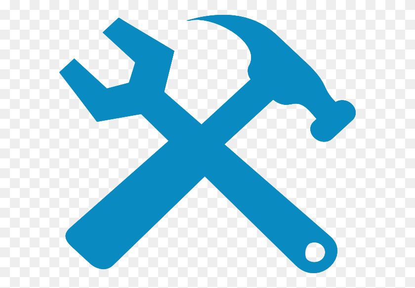 600x522 Hammer And Wrench Silhouette Clip Art - Sledge Hammer Clipart