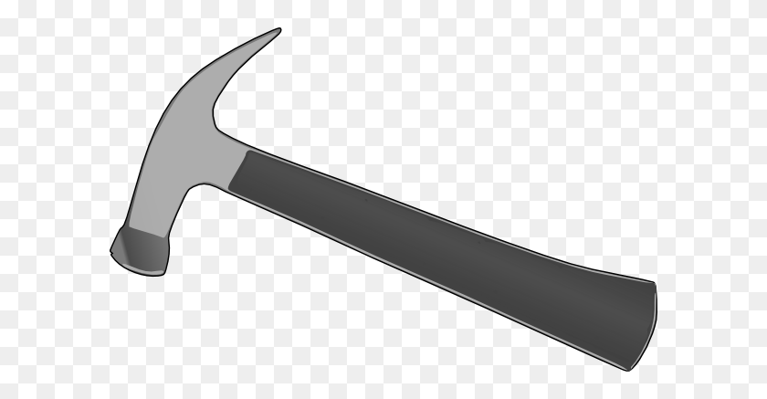 600x377 Hammer Animation Png, Clip Art For Web - Wrench Clipart Black And White