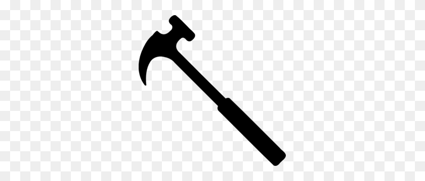 291x299 Hammer Clip Art - Wrench Clipart Black And White