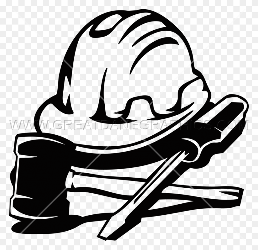 825x799 Hammer Clipart Hard Hat - Hammer Clipart Black And White