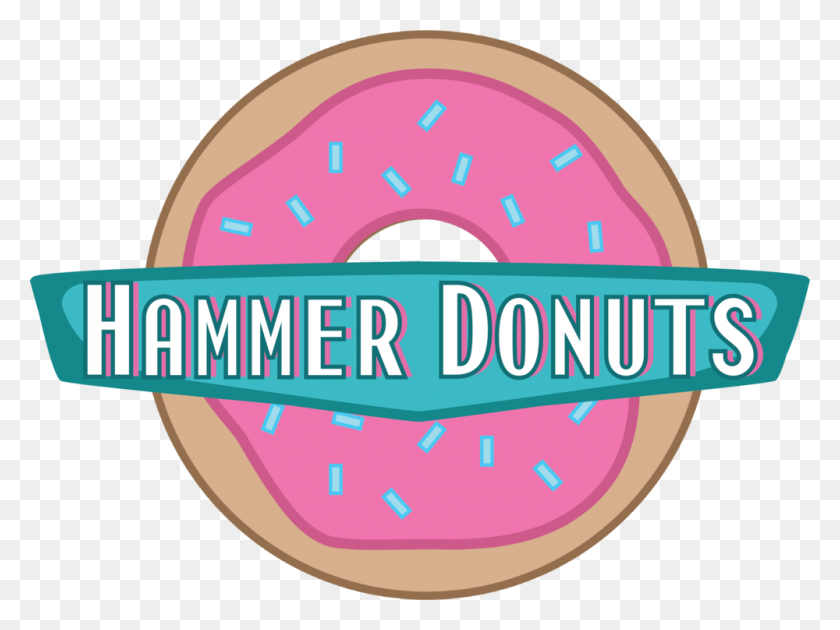 1000x732 Hammer Donuts - Glazed Donut Clipart