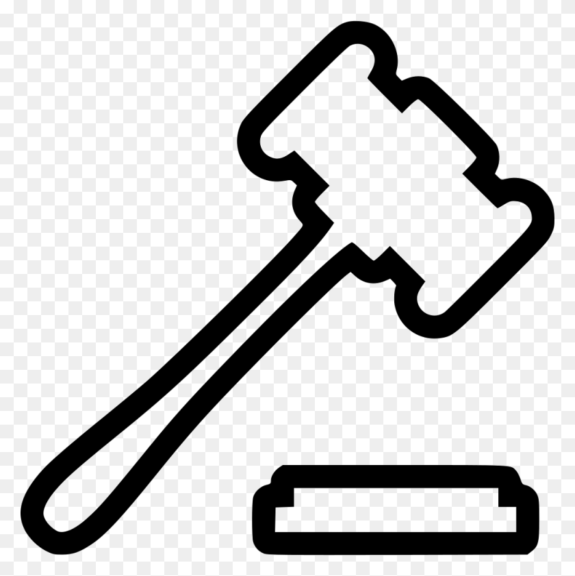 980x982 Hammer Lawyer Png Icon Free Download - Hammer Black And White Clipart