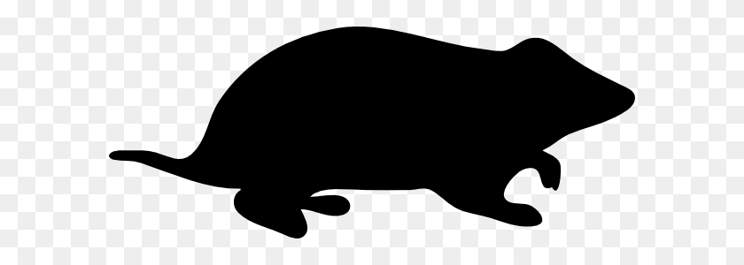 594x240 Hamster Silhouette Clip Art Free Vector - Hamster Black And White Clipart
