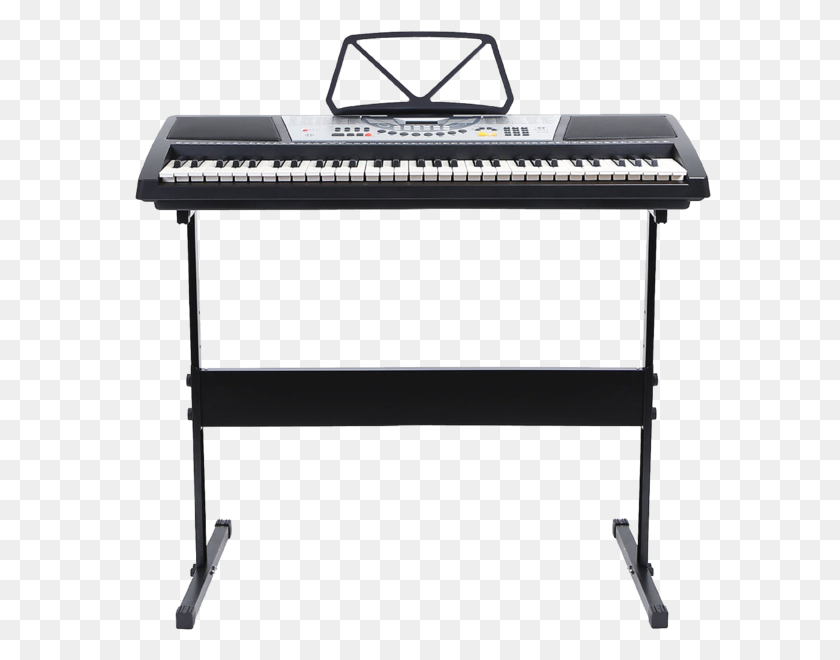 600x600 Hamzer Key Electric Music Keyboard Piano With Stand Music Store - Piano Keyboard PNG