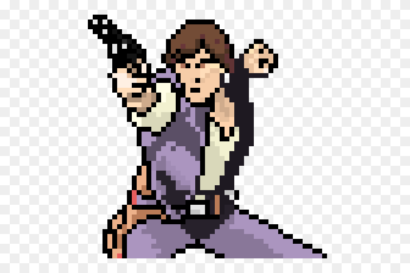 500x500 Han Solo Pixel Art Maker - Han Solo Png
