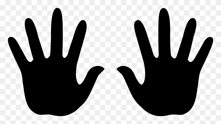 8315x4411 Рука Черно-Белые Руки Картинки Черно-Белый Бесплатный Клипарт - Молящиеся Руки Черно-Белый Клипарт