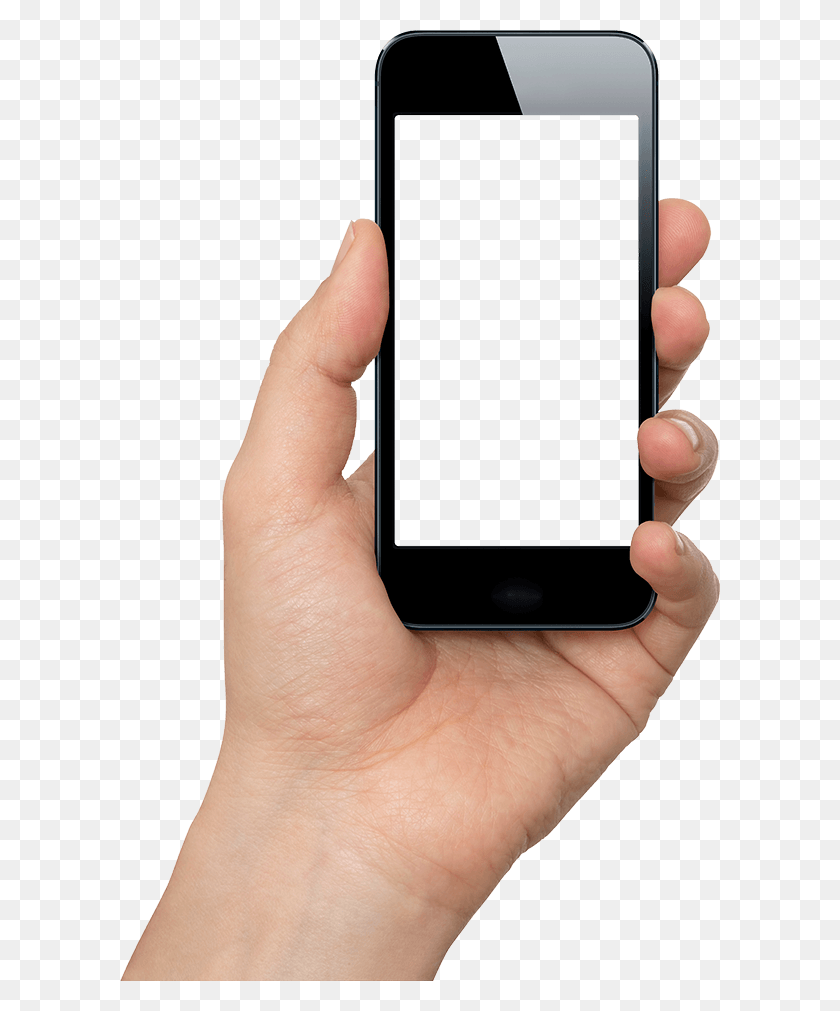 600x951 Hand Black Phone Mobile Png - Mobile Phone PNG