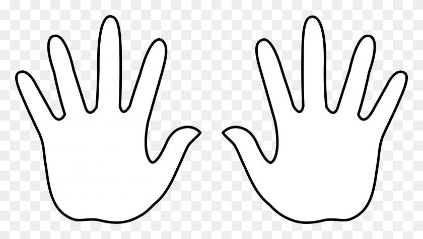 8507x4539 Hand Clip Art Cartoon Illustration Human Clipart - Clapping Hands Clipart