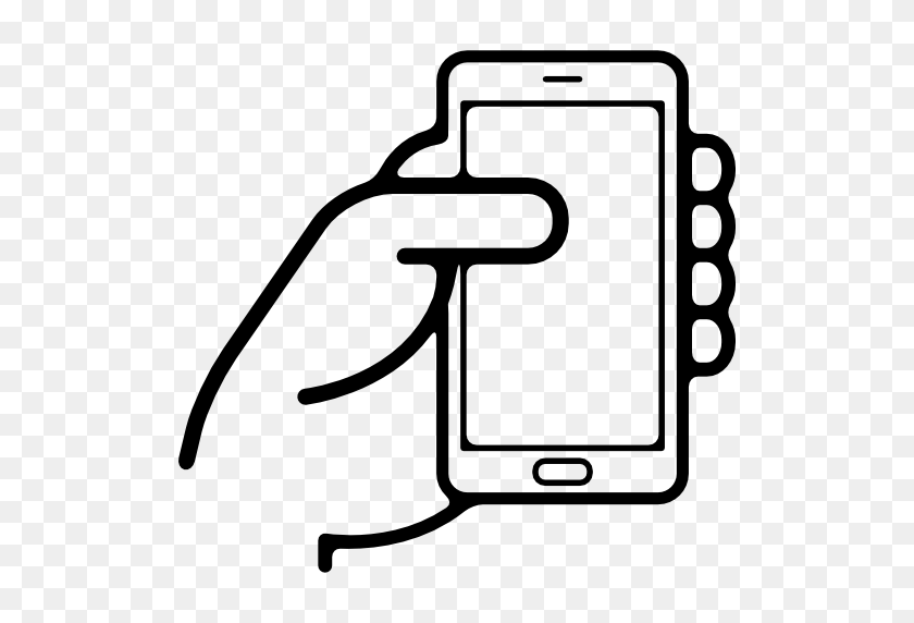 512x512 Hand Clipart Phone - Phone Icon Clipart