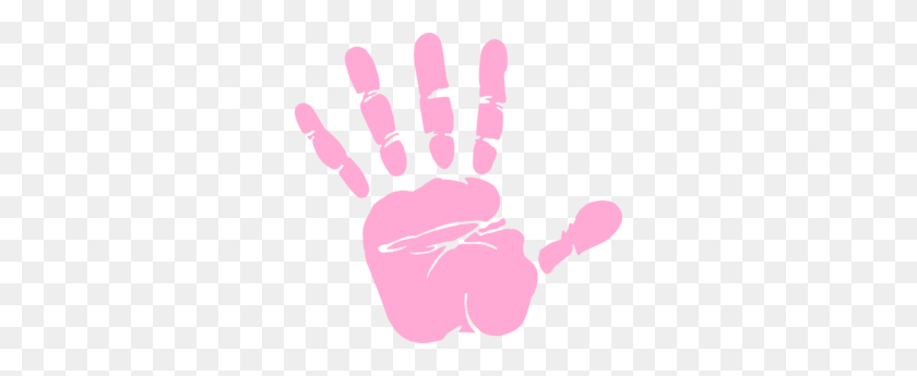 300x285 Hand Clipart Pink - Hand Holding Pencil Clipart