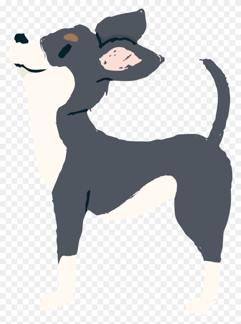 1024x1403 Hand Drawn Black Cartoon Dog Vector Image Free Png Download - Dog Vector PNG