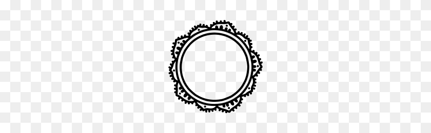 200x200 Hand Drawn Circle Wreath Icons Noun Project - Hand Drawn Circle PNG