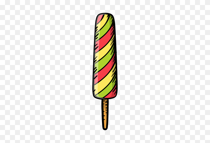 512x512 Hand Drawn Popsicle - Popsicle Stick PNG