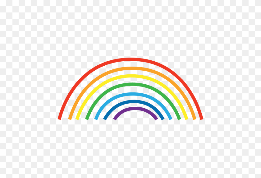 512x512 Hand Drawn Rainbow Lines - Rainbow Line PNG