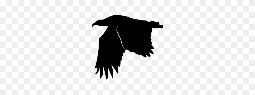 256x256 Hand Drawn Sitting Cat - Eagle Silhouette PNG