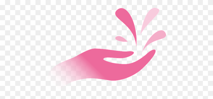 471x332 Hand Drops Water Stylized Pink Wet Costs R - Agua PNG