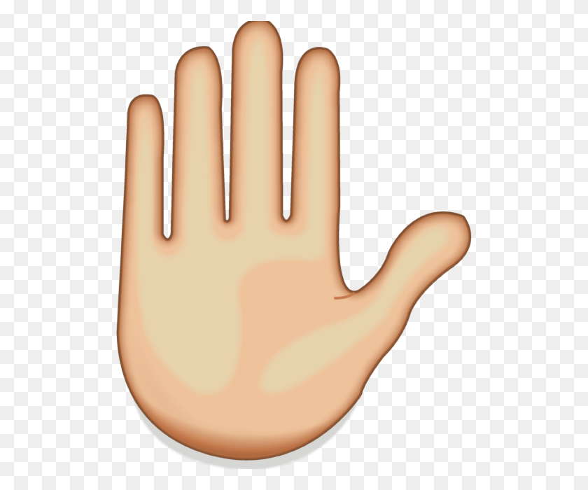 640x640 Hand Emoji Clipart Clip Art - Waving Hand Clipart