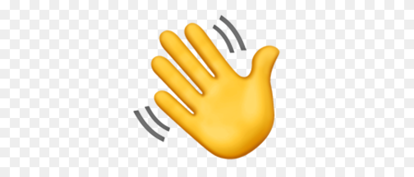 300x300 Рука Emoji Клипарт Закрытая Рука - Размахивая Рукой Клипарт