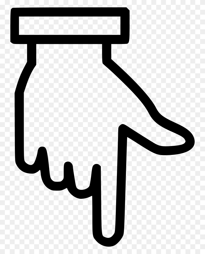 756x980 Hand Finger Pointing Down Png Icon Free Download - Pointing Finger PNG