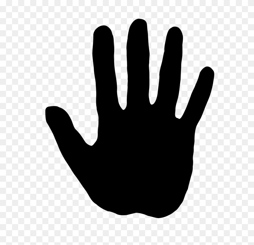 613x749 Hand Finger Silhouette Thumb Arm - Reaching Hands Clipart