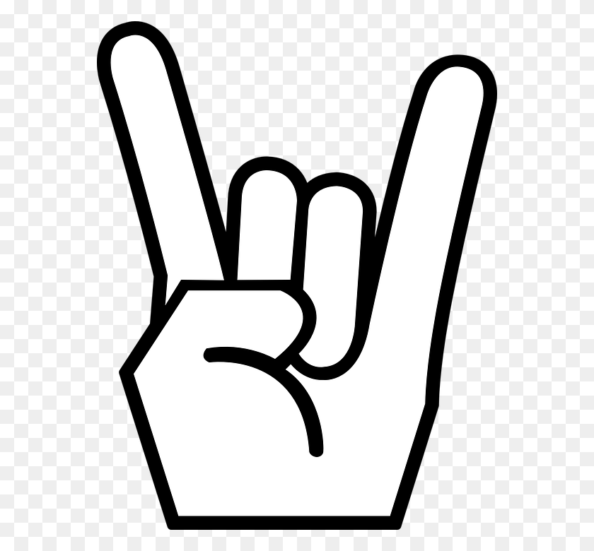 566x720 Hand Gesture Clipart Hand Sign - Hand Clipart PNG