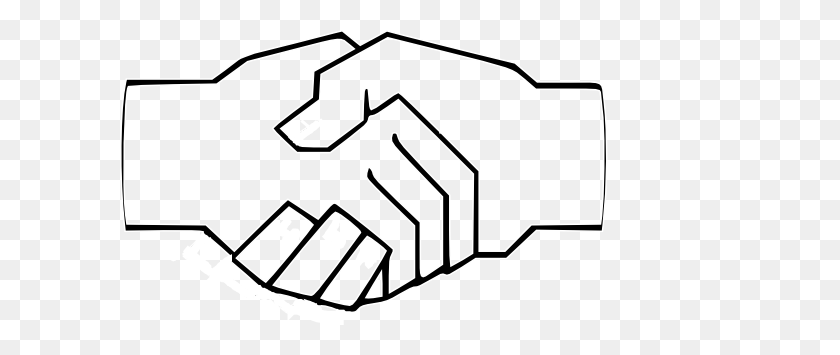 600x295 Hand Gesture Clipart Handshake - Hand Peace Sign Clip Art