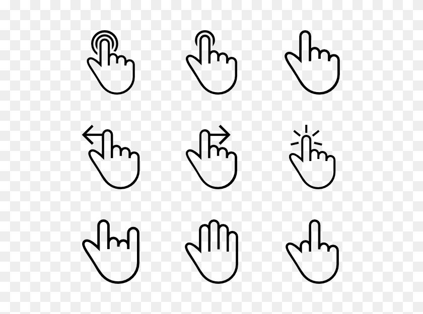 600x564 Hand Gesture Icon Packs - Watch Hands PNG