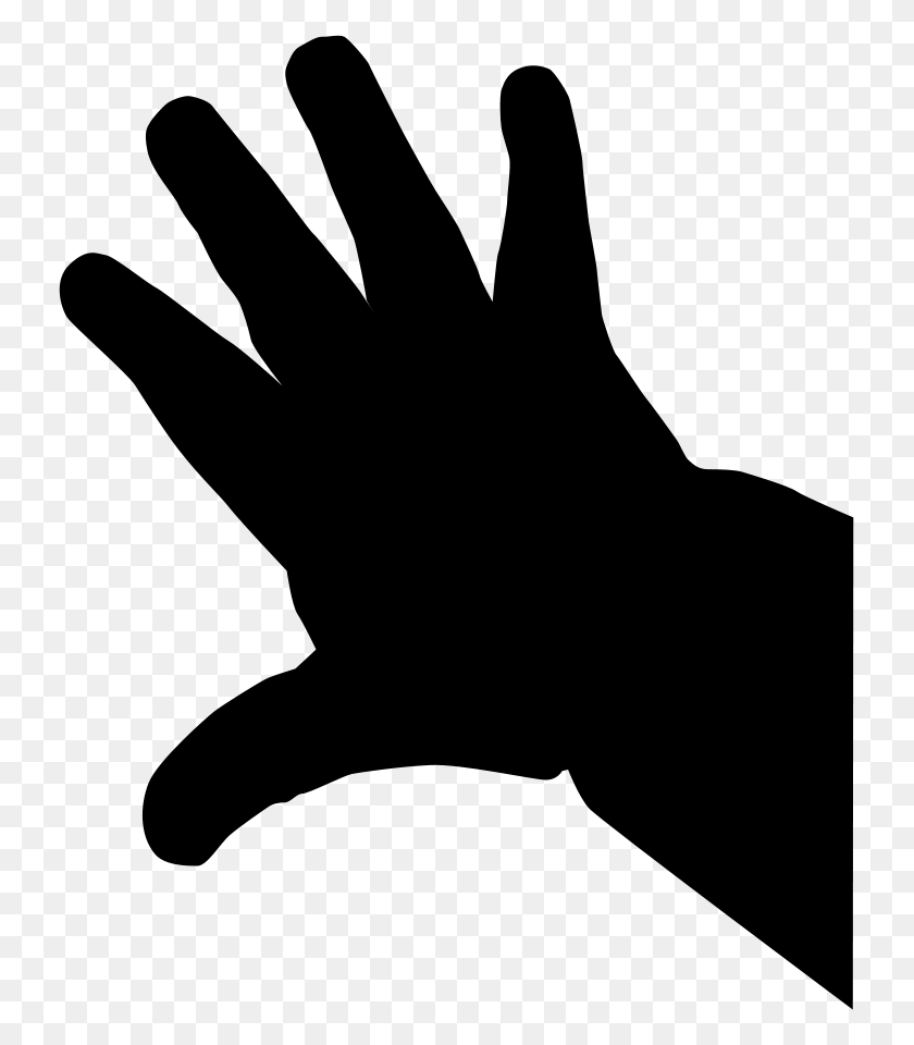 735x900 Hand Gesture Mood Clip Art Download - Hand Clipart Black And White