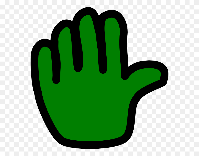 582x599 Hand Green Clip Art - Hands Folded Clipart