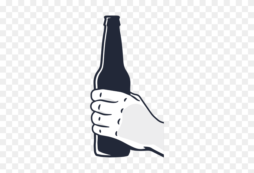 512x512 Hand Holding Beer Bottle - Hand Holding PNG