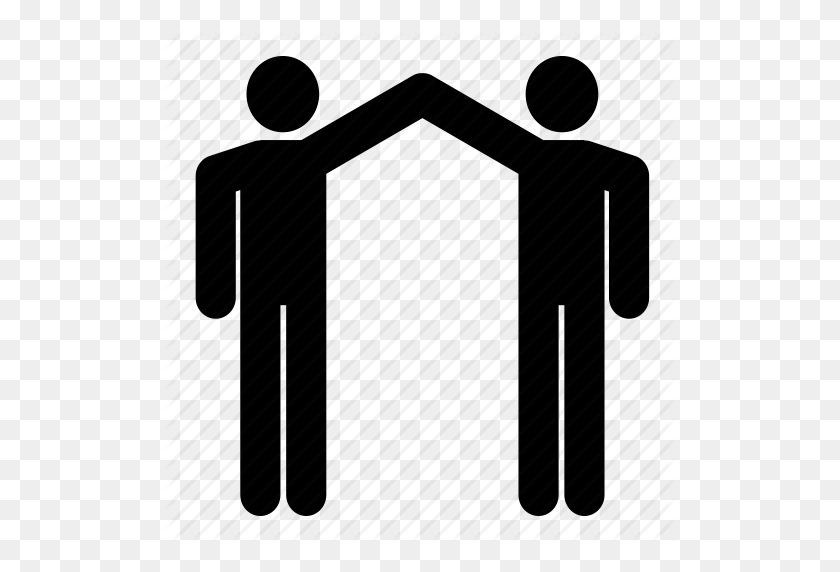 512x512 Hand Holding, High Five, Men, People, Person, Stick Figure Icon - Stick Figures PNG
