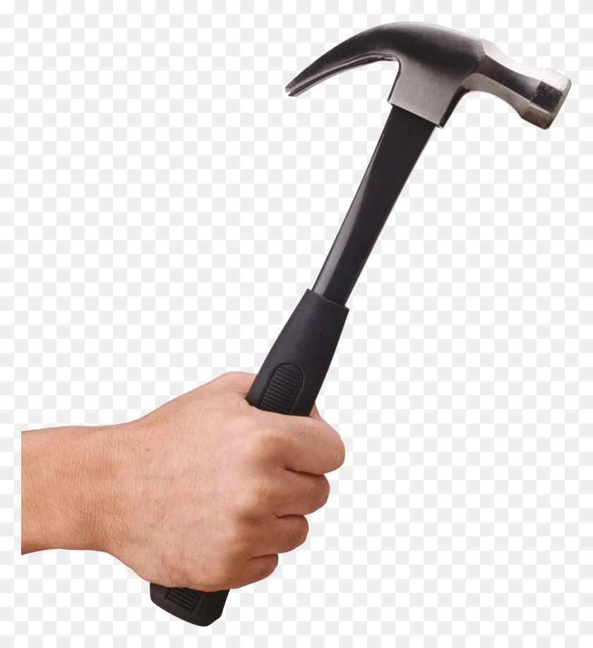 2310x2543 Hand Holding Long Hammer Transparent Png - Hand Holding PNG