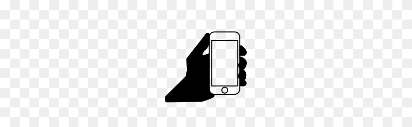 200x200 Hand Holding Phone Icons Noun Project - Holding Phone PNG