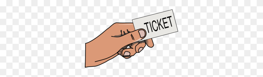 298x186 Hand Holding Ticket Clipart - Ticket Clipart Free