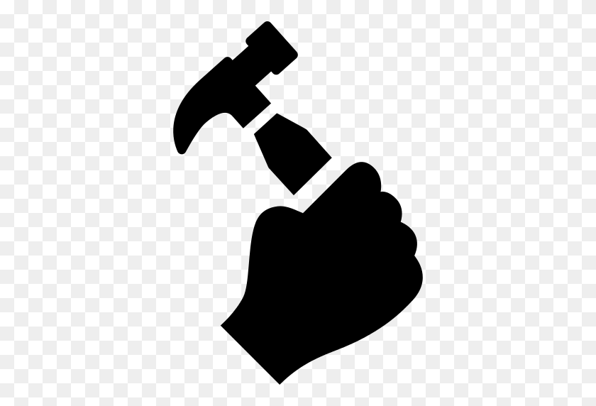 512x512 Hand Holding Up A Hammer Png Icon - Hand Holding PNG