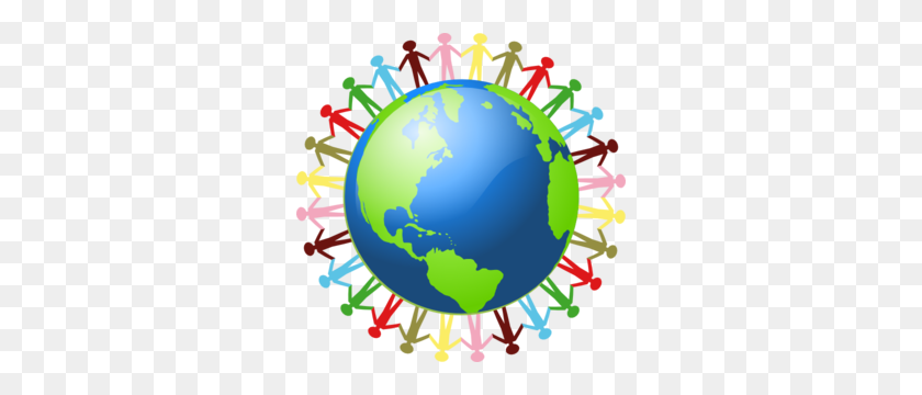 300x300 Hand In Hand People Around Globe Clipart Collection - Vintage Globe Clipart