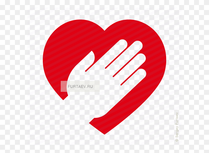 620x553 Значок Руки На Сердце Вектор - Сердце Вектор Png