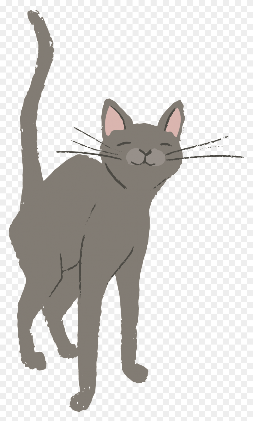 1024x1750 Hand Painted Brown Cat Transparent Cat Vector Image Free Png - Cat Vector PNG