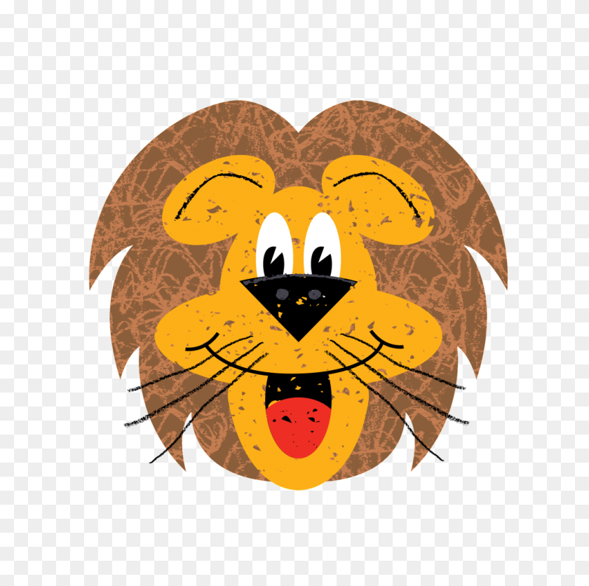 1024x1019 Hand Painted Cute Cute Lion Head Transparent Free Png Download - Lion Head PNG