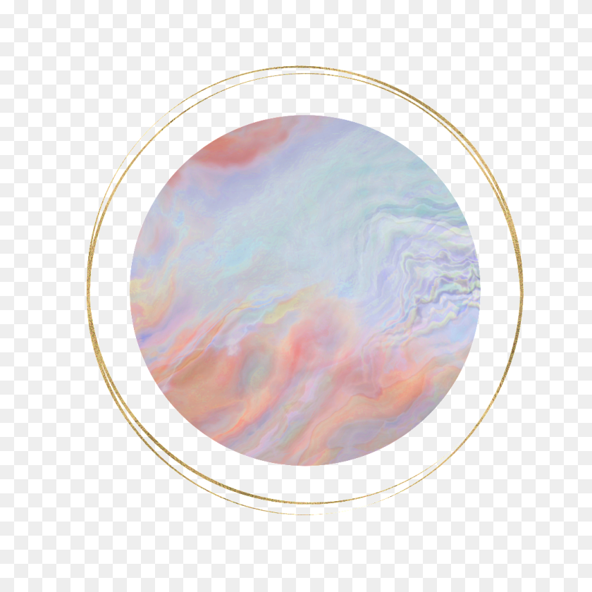 1024x1024 Hand Painted Marble Round Frame Png Transparent Free Png - Watercolor Circle PNG