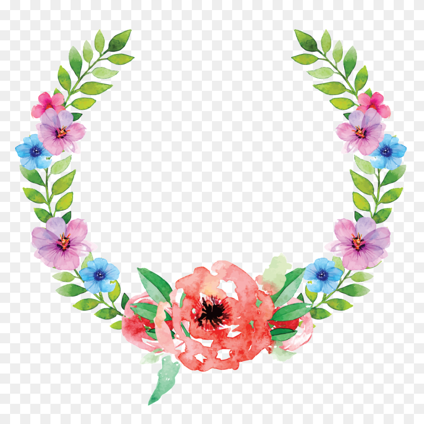 1024x1024 Hand Painted Ring Flower Free Png Download Png Vector - Smoke Ring PNG