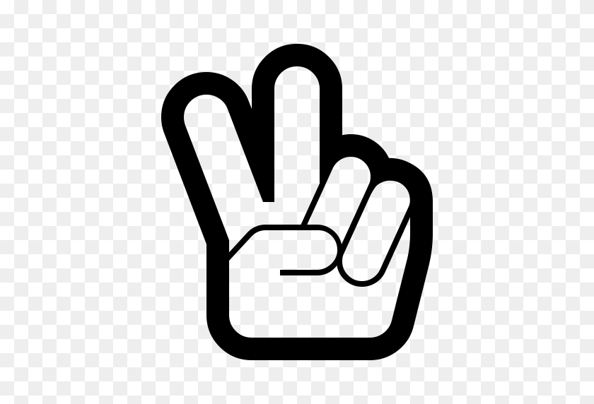 512x512 Hand Peace O, Peace, Sign Icon With Png And Vector Format For Free - Hand Gestures Clipart