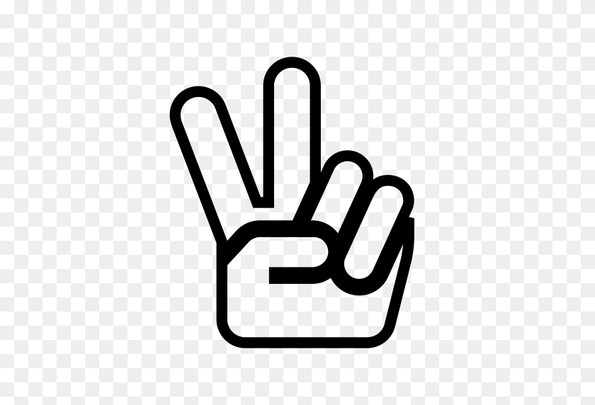 512x512 Hand Peace O, Peace, Sign Icon With Png And Vector Format For Free - Hand Peace Sign Clip Art