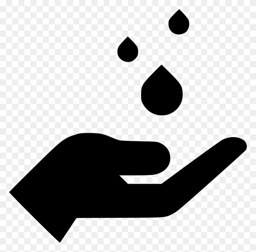 980x962 Hand Rain Drops Water Png Icon Free Download - Rain Drops PNG