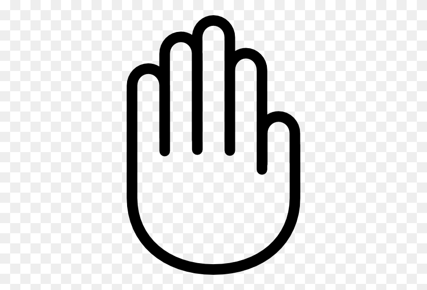 512x512 Hand Showing Palm Outline - Palms PNG
