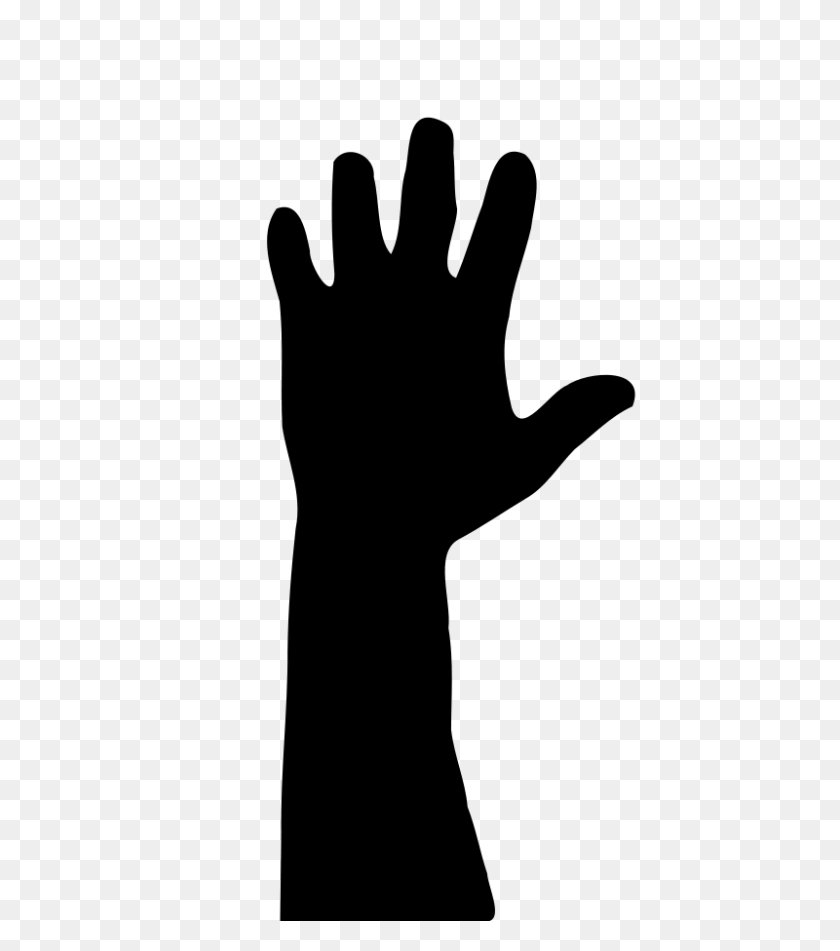 800x914 Hand Silhouette - Free Clipart Praying Hands Silhouette