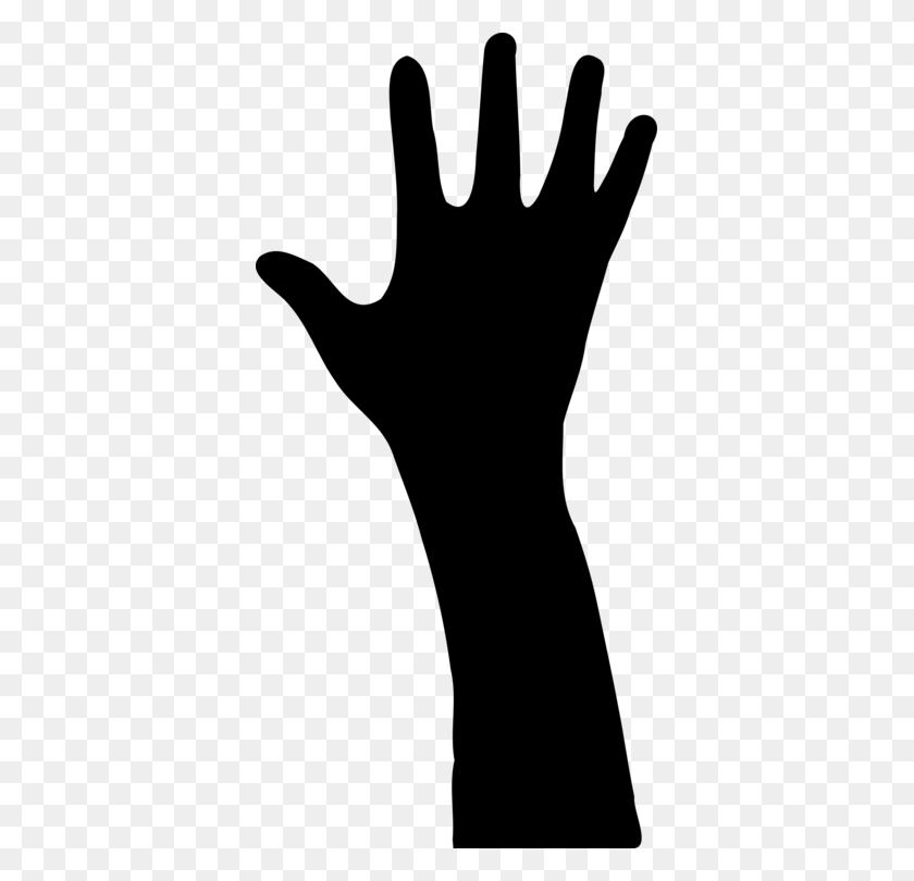 369x750 Hand Silhouette Arm Computer Icons - Free Clip Art Hands