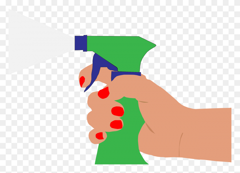 2400x1678 Hand Spray Bottle Icons Png - Spray Bottle PNG